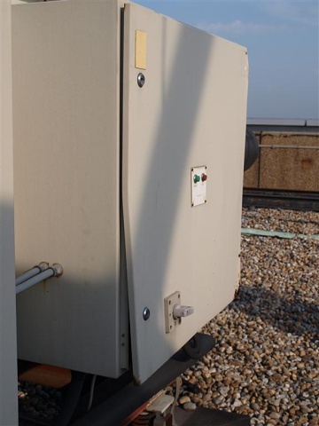 Damaged control panel door